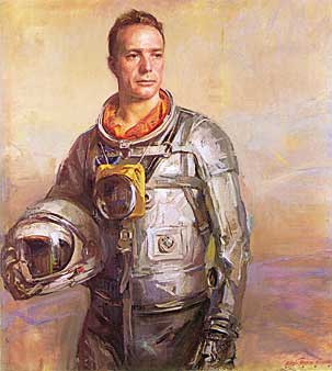 Everett Raymond Kinstler - Scott Carpenter portrait