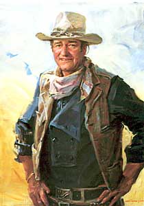 Everett Raymond Kinstler - John Wayne portrait