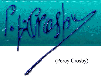 Percy Crosby - signature
