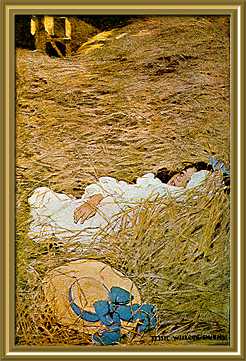 Jessie Willcox Smith: 'The Hayloft' from A Child's Garden of Verses