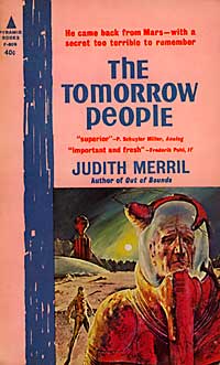 Paperback cover for 'The Tomorrow People'.