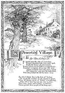 Franklin Booth - The Deserted Village